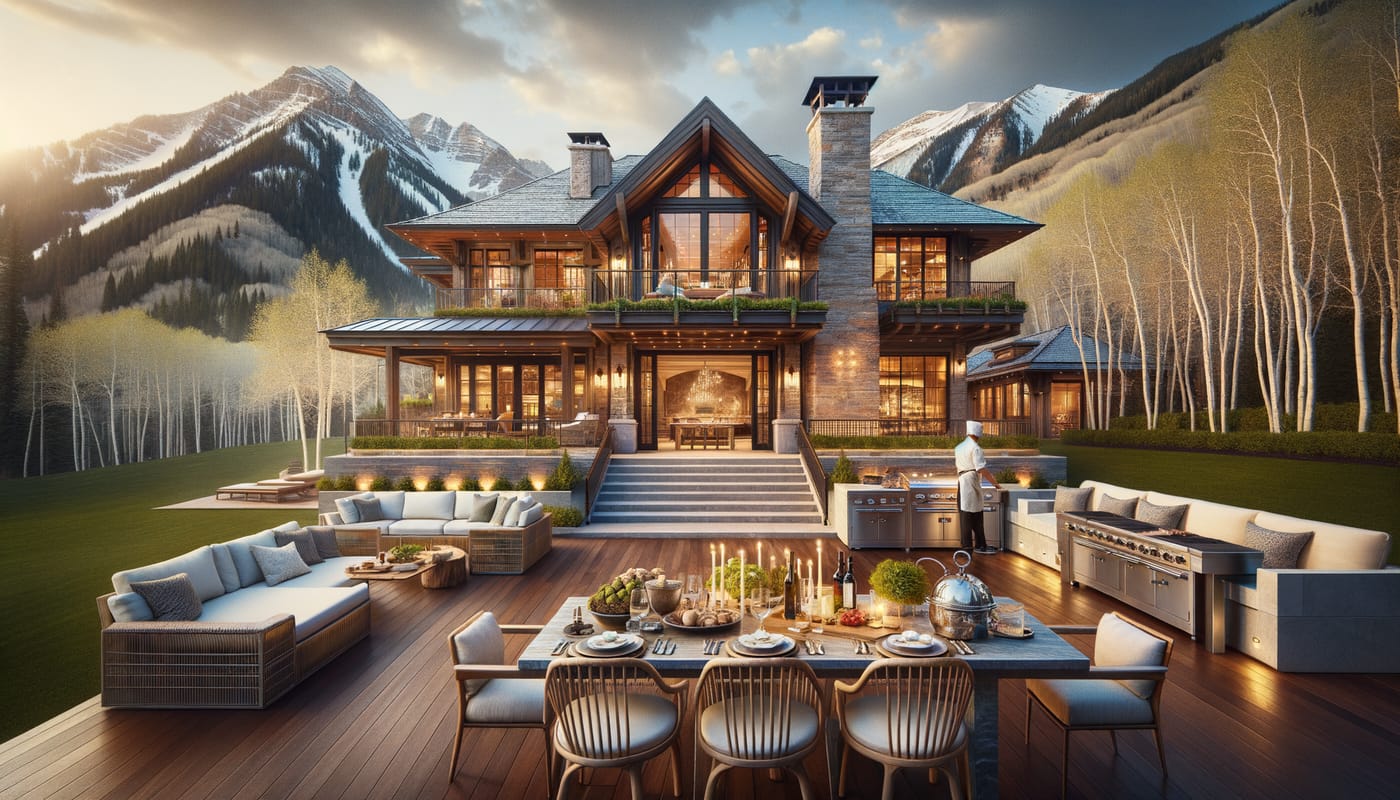 Photorealistic Aspen luxury real estate  featured image representing 